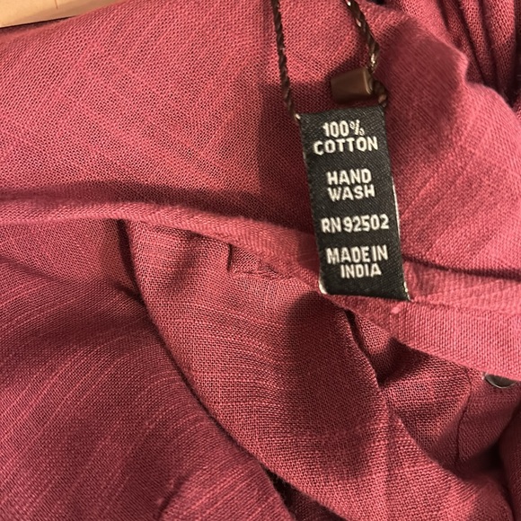 NWT.  Sacred Threads Cotton Blouse L/XL. RD/RD - Picture 4 of 4